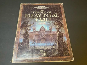 AD&D Dungeons and Dragons The Temple of Elemental Evil T1-4 9147 TSR 1985 No Map - Picture 1 of 5