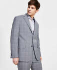 Michael Kors Men's Plaid Suit Jacket Grey 48L