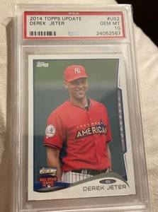 2014 Topps Update #US2 DEREK JETER PSA 10 GEM MINT HOF Final Season YANKEES - Picture 1 of 2