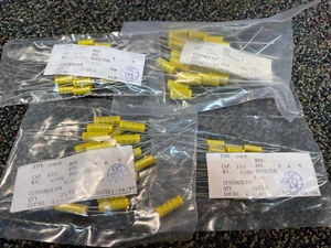 Electrolytic Capacitors, 22 MFD, 630V DC, Bag of 25 - Picture 1 of 5