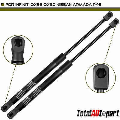 2 件装升降支撑支柱适用于 INFINITI QX80 2014 - 2017 QX56 2011 - 2013 前罩 — 第 1/4 张图片