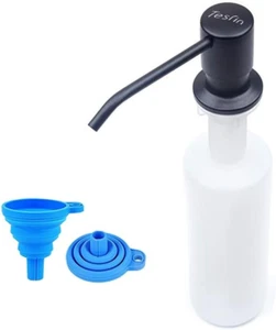 Soap Dispenser for Kitchen Sink (Matte Black), Built in Design Sink Soap Dispens - Picture 1 of 12