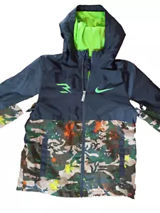 Nike Boys Black/Paint Splatter Camoflauge Zip Hoodie Size M (10-12) - Picture 1 of 4