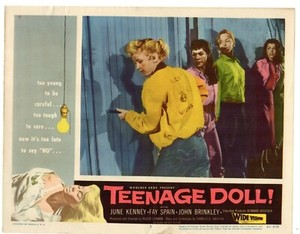 JUNE KENNEY FAY SPAIN JOHN BRINKLEY TEENAGE DOLL  ORIG 11X14  LOBBY CARD LC4151