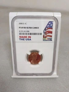 2000-S 1C LINCOLN CENT NGC PF 69 RD ULTRA CAMEO Flag Holder - Picture 1 of 2
