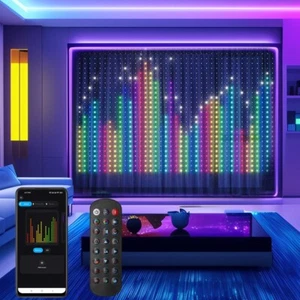 Smart Curtain LED String Light 400 Leds App Remote Controlled,Christmas Light - Picture 1 of 12