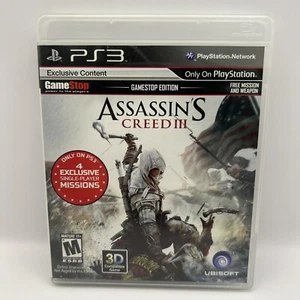 Assassin's Creed 3 - GameStop Edition PlayStation 3 (PS3) Action Adventure Game - Picture 1 of 4