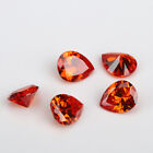 2x3~13x18mm Pear Orange Red AAAAA Loose CZ Stone Cubic Zirconia Gemstone