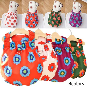 Cat Dog Apparel Dog Sleeveless Vest Floral Suspender Pet Clothes Puppy T Shirt Ñ - Picture 1 of 17