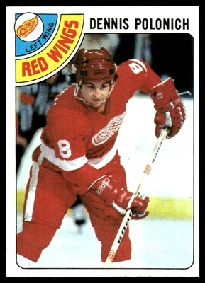 1978-79 Topps #106 Dennis Polonich Detroit Red Wings Hockey Card - Image 1 of 2