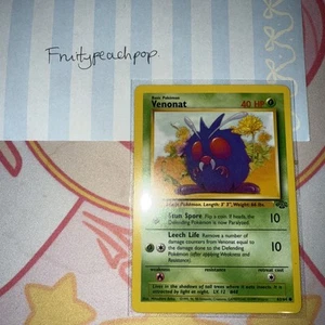 Venonat 63/64 1. Edition NM Near Mint Jungle Set Non-Holo Pokemon Karte - RAR - Bild 1 von 2
