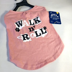 Youly Walk n' Roll Pink Pet Dog T-Shirt Size Small The Revolutionary Tee - Picture 1 of 5