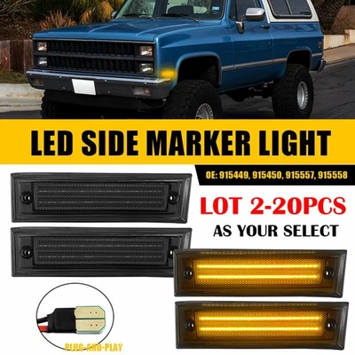 2-20X Para GMC K5 Jimmy Chevrolet K5 Blazer 1981-91 Ámbar LED Luz Marcadora Lateral K Foto 1 de 4