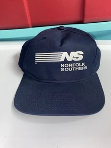Vintage 90s Norfolk Southern Navy Blue Adjustable Cap Hat - Picture 1 of 5