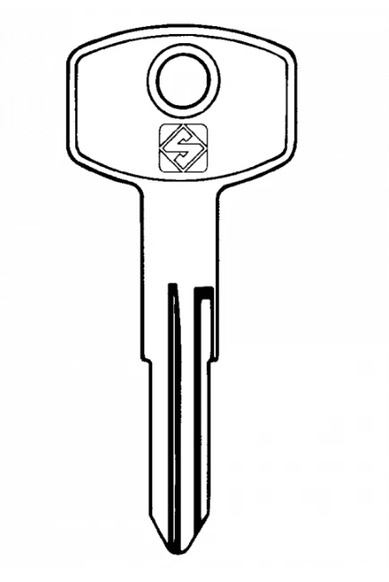 Classic Car key -Nissan, Subaru (Silca DAT6) - Uncut Key Blank - Image 1 of 1