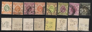 HONG KONG STAMPS PERFINS LOT USED - HK25-161 - Picture 1 of 1