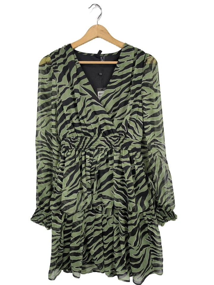 VERO MODA Vestido cruzado Mujeres Vestido Talla EU 36 verde look casual - Imagen 1 de 4