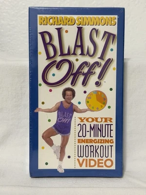 Richard Simmons Blast Off VHS Tape 20 Minute Workout 1999 New Sealed - Image 1 of 2