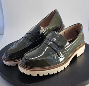 Journee Kenly Penny Loafer Schuhe, grün, Damengröße 8, veganes Leder, bequem - Bild 1 von 9