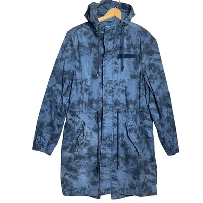 Abrigo American Rag Tie Dye Chaqueta Azul Cremallera Grunge Talla M Foto 1 de 4