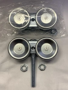 2 - 4PE57 Sliding Door Wheel Hanger Box Rail 4 5/8 In L X 2 1/8 In W, 450 Lb Mx - Picture 1 of 11