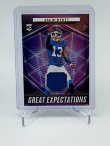 2023 Panini Illusions Jalin Hyatt Great Expectations Patch No GE-JHY NY Giants - Picture 1 of 2