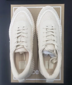 Scarpe da tennis Dolce Vita Dannis avorio platform comode sneakers tessuto nuove P62B - Foto 1 di 13