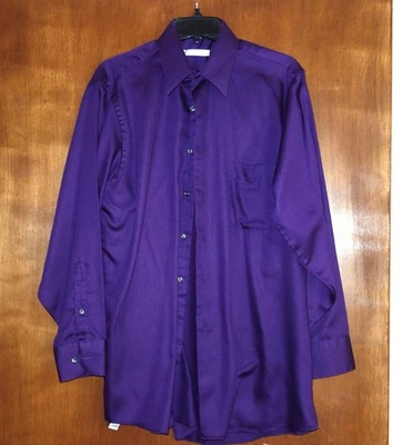 Geoffrey Beane Long Sleeve Button Down Purple Shirt Size Medium 15.5 and 32/33 - Image 1 of 2