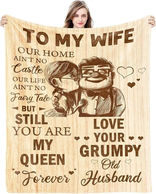 Gift for Wife from Husband to My Wife Blanket Wedding Anniversary Romantic Gifts - Image 1 of 4