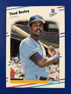 Fleer Baseball Thad Bosley Kansas City Royals 1988 #253 - Imagen 1 de 2