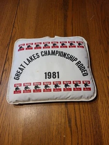 Vintage Winston 1981 Great Lakes Championship Rodeo Seat Cushion. Michigan K10 - Picture 1 of 6