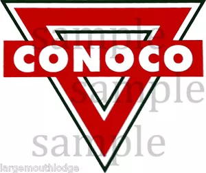 4 INCH CONOCO TRIANGLE DECAL - Picture 1 of 1