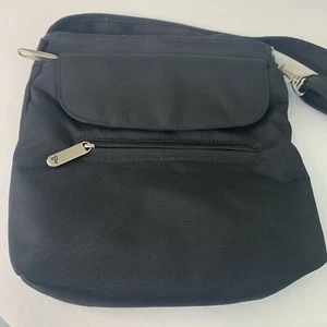 Travelon Anti-Theft Classic Shoulder Bag Purse Black One Size, 9"x9" - Picture 1 of 11