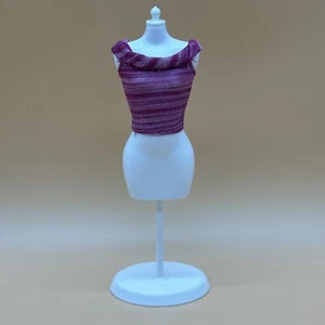 Barbie Fashionistas Doll Shirt Pink Sleeveless Top Replacement Doll Clothing HTF - Picture 1 of 12
