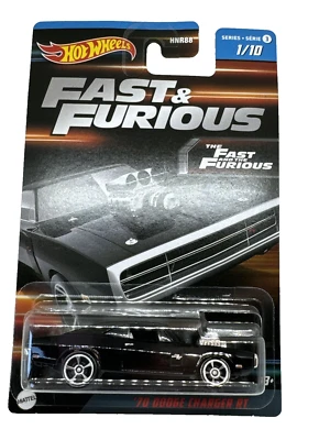 Hot Wheels 1970 Dodge Charger RT Fast Furious Series HNR88 No 1/10 New Unopened — 第 1/4 张图片