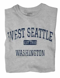 West Seattle Washington WA T-Shirt EST - Picture 1 of 6