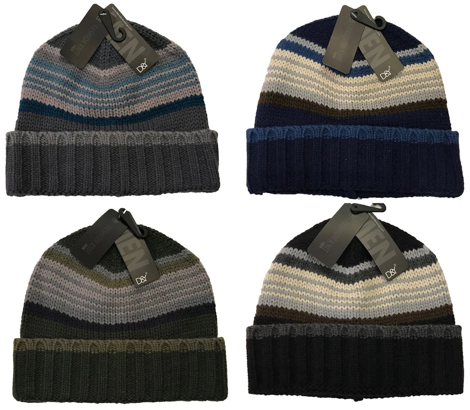Winter Knit Cap Beanie Men Ski Knit Beanie Cap Hat  - Image 1 of 2