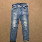 7 For All Mankind Women Jeans 26 Kimmie Crop Blue Med Wash Pockets U.S.A Stretch