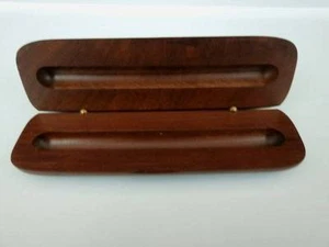 Rosewood Pen Case Digitel Logo Case Only 6.5X2X1 - Picture 1 of 4