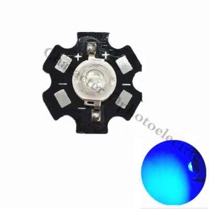 3W Blau 465-470nm / Royalblau 445-455NM High Power LED 700mA mit 20mm Stern Platine - Bild 1 von 12