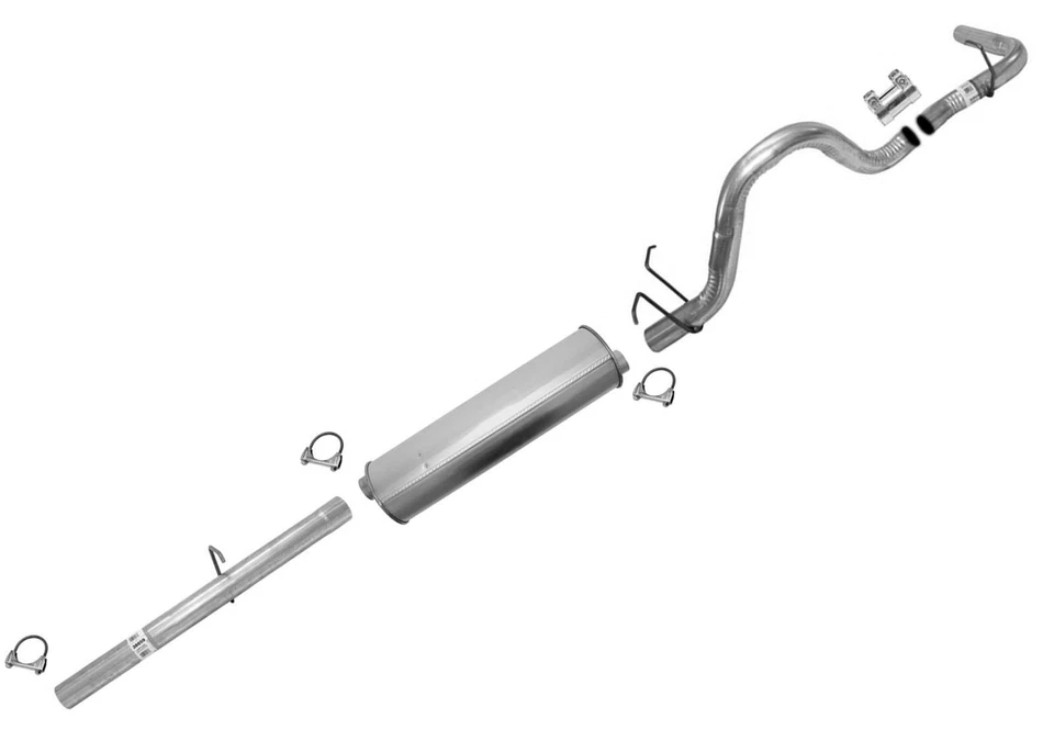 Глушитель выхлопной системы колесной базы 138 дюймов для Ford E150 Van 4.2 4.6L 1997-2003 годов выпуска - Изображение 1 из 4