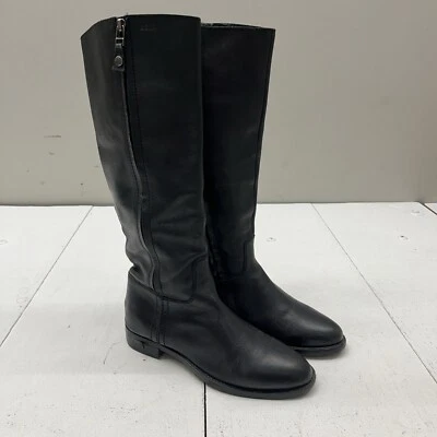 Botas de montar GEOX de cuero negro media pantorrilla para mujer talla US 8 EUR 39 Foto 1 de 4