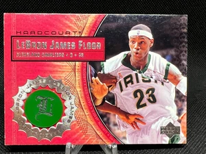 2003-04 UD HARDCOURT LEBRON JAMES RC FLOOR AUTHENTIC GAME-USED ROOKIE LB1 SP! - Picture 1 of 10