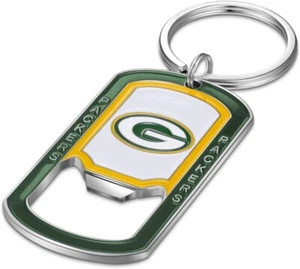 Green Bay Packers Officially Licensed NFL Bottle Opener Key Chain - GB Gift S/H - Picture 1 of 2
