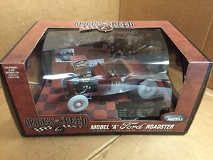 2002 ORIGINS OF SPEED HIGHWAY 61 DIECAST MODEL A FORD ROADSTER PRIMER 1:18 SCALE - Picture 1 of 11