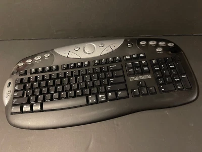 KEYBOARD LOGITECH CORDLESS Y-RJ20 Vintage PREOWNED RARE LAST ONE - Image 1 of 4