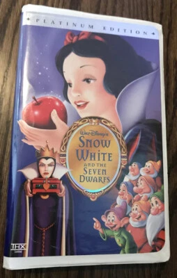 Walt Disney Snow white Seven Dwarfs (vhs 22253) platinum edition tested  - Image 1 of 4