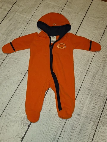 Chicago Bears NFL Baby Infant  3-6 months Pajama Sleeper Bodysuit Cover