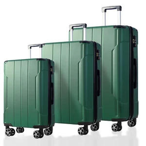 3Pcs ABS Hardshell Luggage Set Spinner Suitcase TSA Lock 20"/24"/28" Expandable - Picture 1 of 12