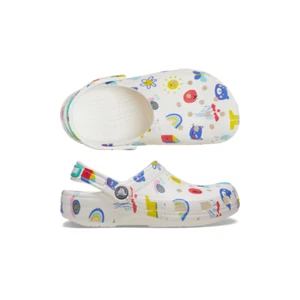 Crocs Classic Doodle Print Clog White Multi Toddler - Bild 1 von 6